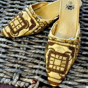 GOLD - I dream of Genie slippers- indoor outdoor Sexy….